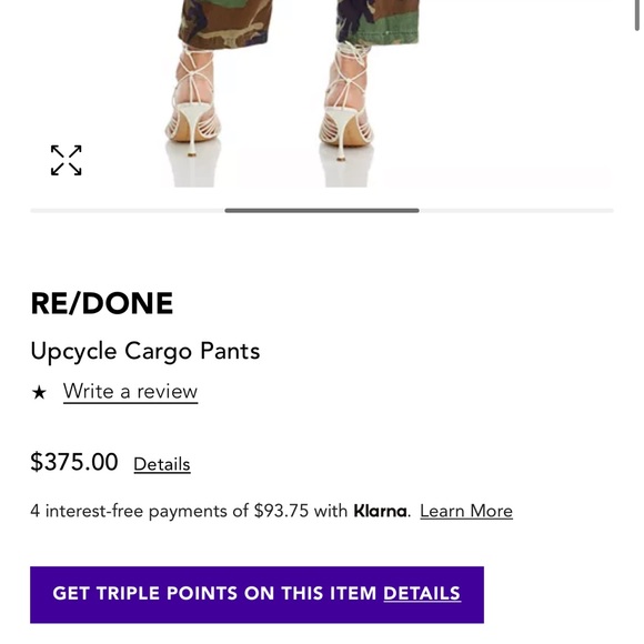 RE/DONE
Upcycle Cargo Pants - never worn - Picture 4 of 7